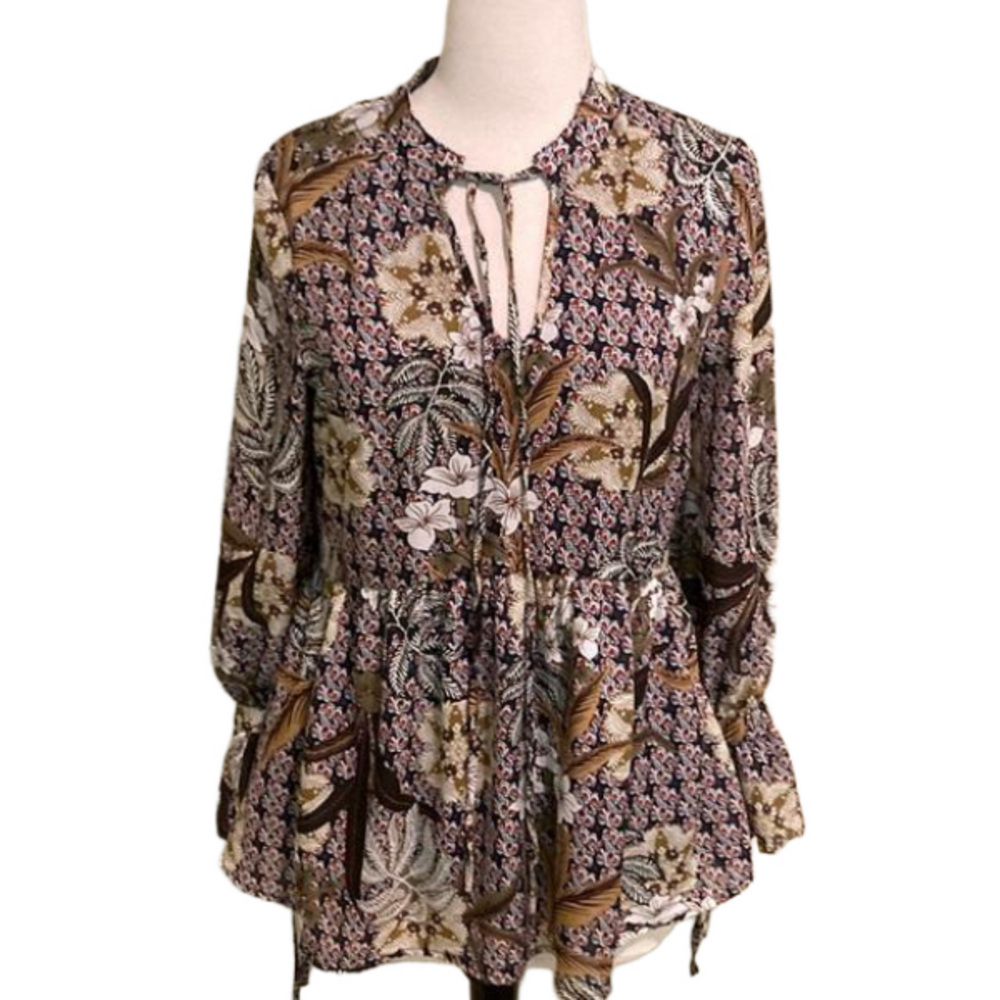 NWOT Molly Bracken Boho Blouse Size Small